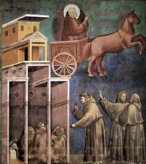GIOTTO di Bondone Vision of the Flaming Chariot Sweden oil painting art